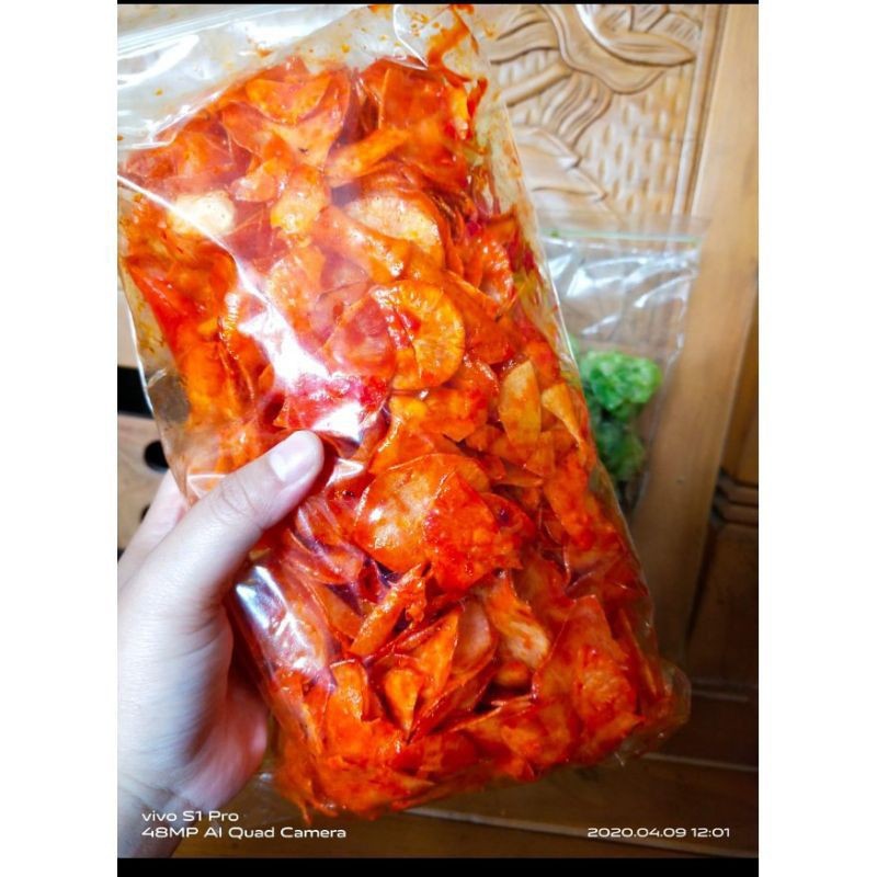 

Keripik singkong pedas manis balado 500gr Murah