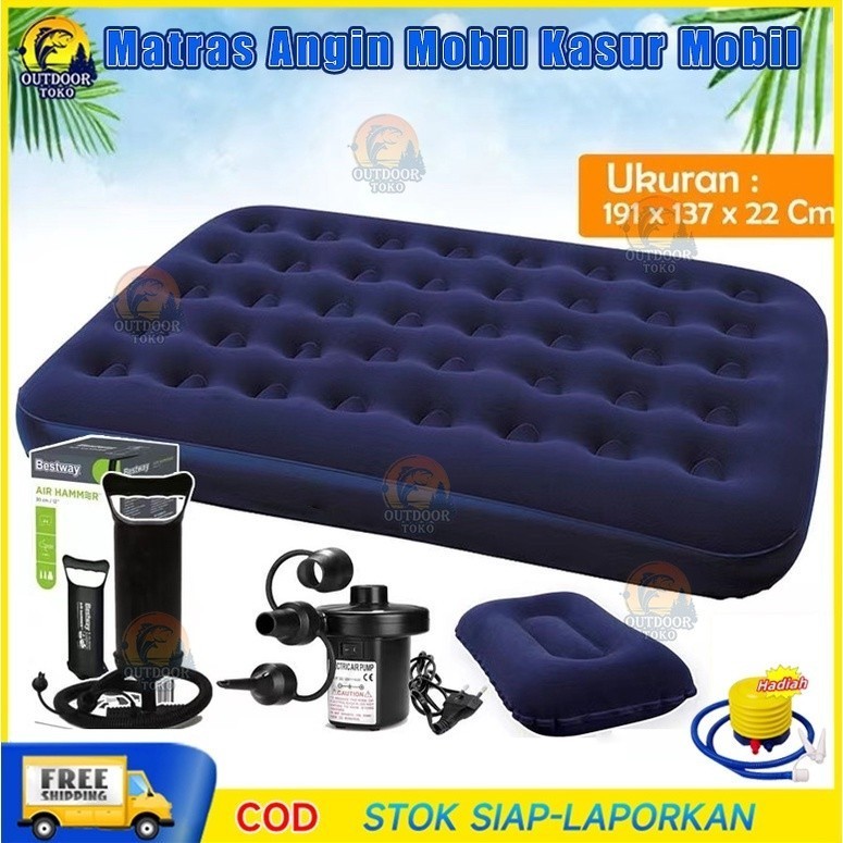 SENDWEMO Kasur Angin Double 191cm x 137cm  - Air Bed D PKU