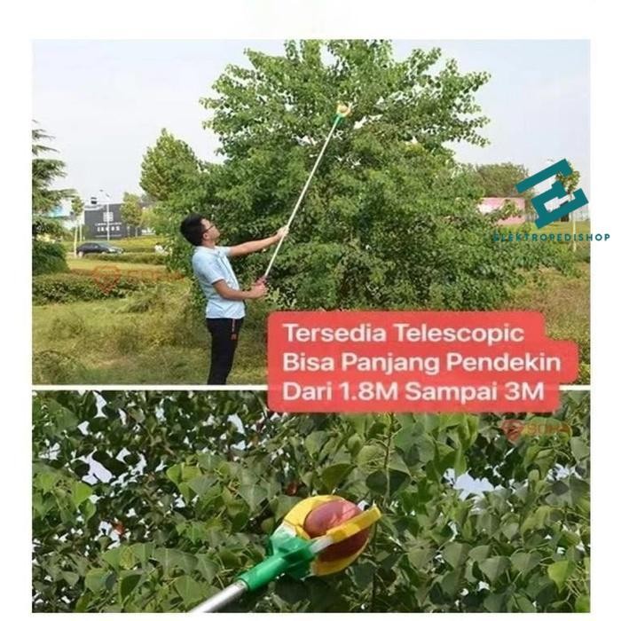 Tongkat Pemetik Buah Serbaguna Jepit Barang Tongkat Ganti Lampu Bohlam - 1.5 meter | NDJ