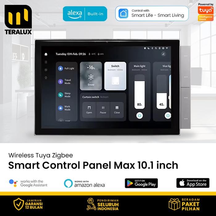 

TERALUX Zigbee Smart Home Control Panel MAX 10 Inch with HD Camera