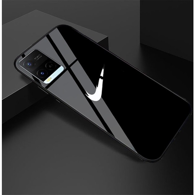 (SC07) Softcase Glass Kaca Vivo Y21 - Kesing Hp - Softcase Glass Hp Vivo Y21 - Softcase Kaca Vivo Y2