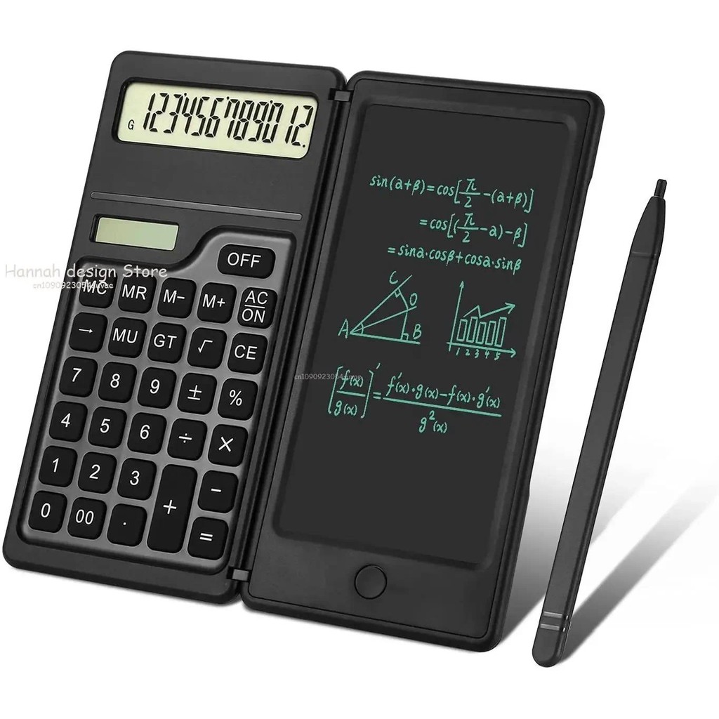 

6.5 Inch Portable Calculator LCD Screen Writing Tablet Folding Scientific Calculator Tablet Digital Drawing Pad with Stylus Pen