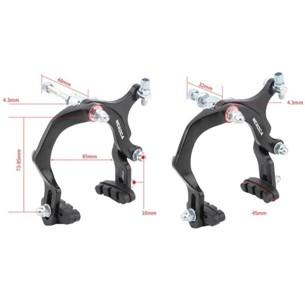 Meroca Rem Sepeda U Brake C Long Arm Kaliper Side Pull Ubrake Cbrake Sepeda Belakang Depan Universal