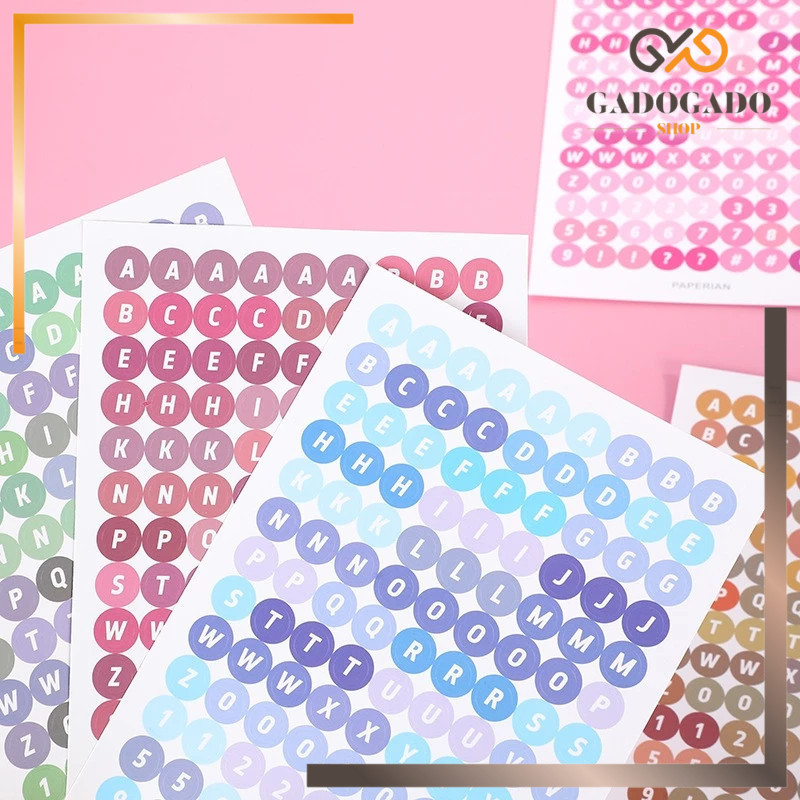 

GGS STICKER ALPHABET HURUF ANGKA DEKORASI PER LEMBAR Y3440