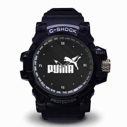 Jam Tangan  PUMA Sport Analog Quartz Premium Terbaru Hitam