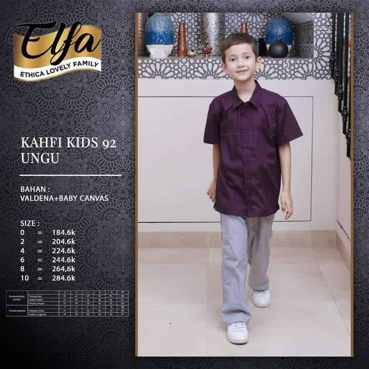 ETHICA KOKO ANAK KAHFI KIDS 92 UNGU