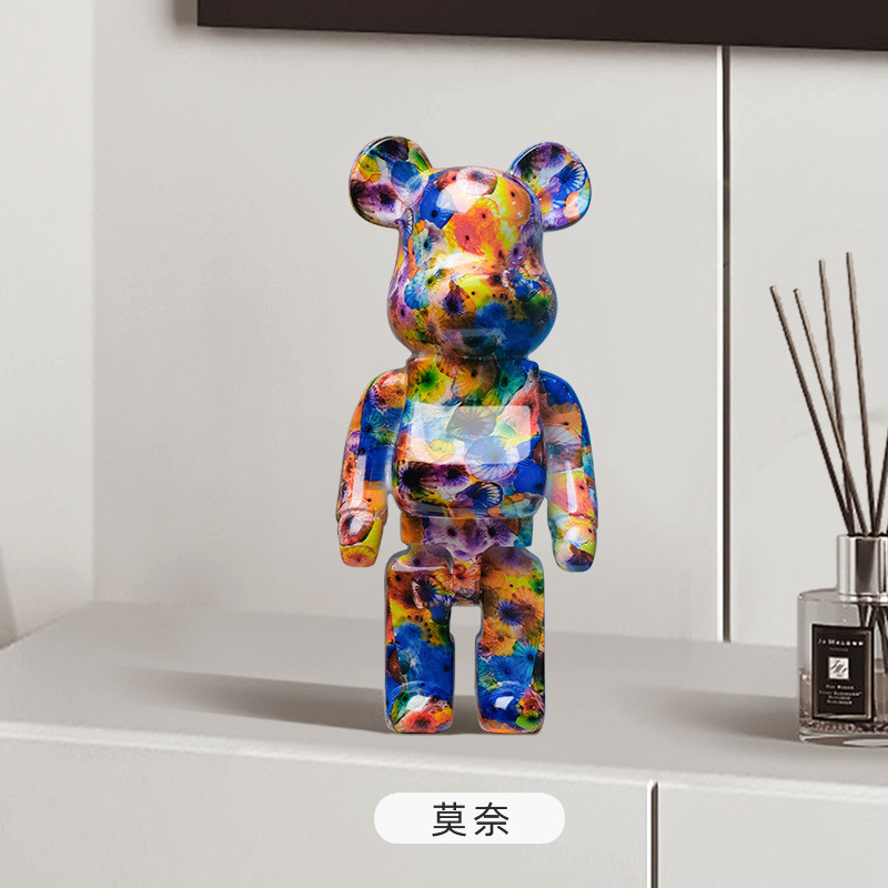 

Low luxury trendy creative violent bear decoration, living room lobby TV cabinet, wine cabinet, home decoration