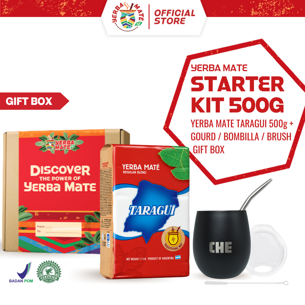 

Gift Box Taragui Yerba Mate Starter Kit 500g