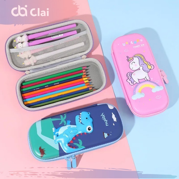 

CLAI Kotak Pensil 3D Timbul Alat Tulis Anak Motif Karakter Tempat Pensil Pencil Pulpen Bolpoin Alat Tulis Spidol Penghapus Hadiah Anak Sekolah SD Premium EVA Laki Laki Perempuan Cowok Cewek Anti Pecah
