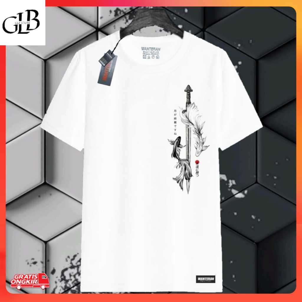 Kaos / Kaos Distro Original Bandung Putih Pedang | Kaos Distro Original | Baju IDistro Original Band