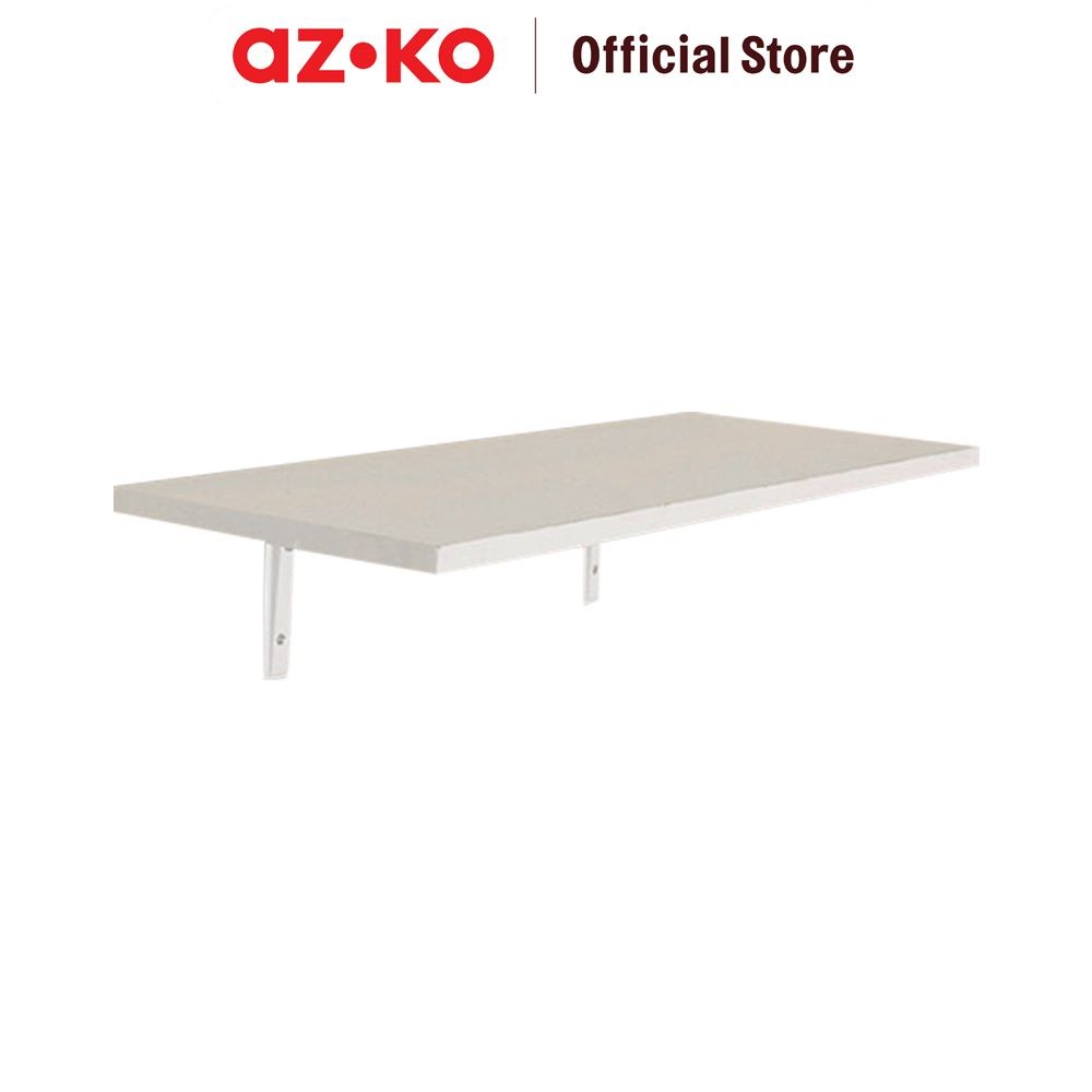 AZKO Masterspace 60x40x1.8 cm Rak Dinding Kayu - Putih Decorative Wall Shelf Rak Tembok Serbaguna Am
