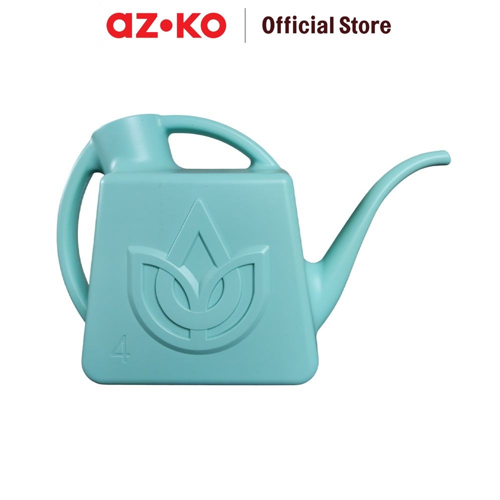 AZKO Krisbow 4 ltr Penyiram Tanaman Square - Biru Watering Can Alat Siram Tanaman Wadah Penyiraman