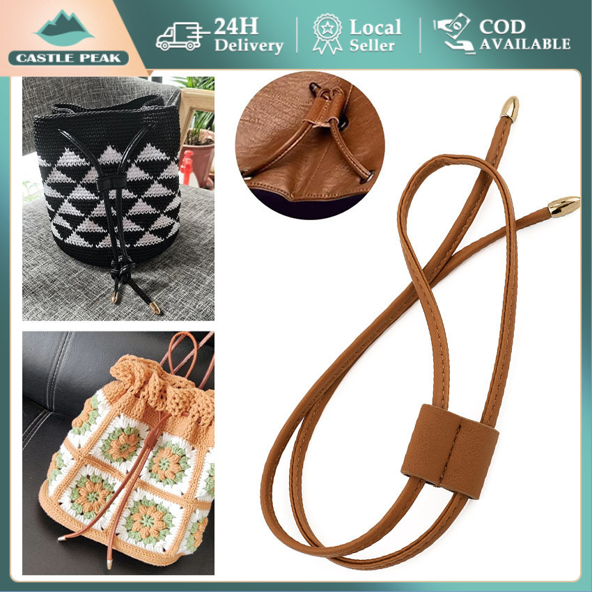Tali Tas Serut Untuk Tas Rajut Bucket Bahan Kulit Sintetis