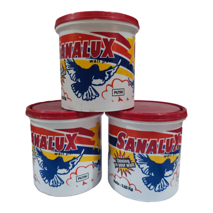 Cat Tembok Wall Paint Sanalux 1 kg Murah Ekonomis bisa untuk Interior & Exterior