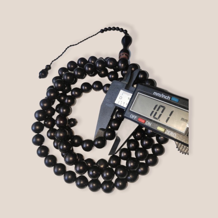 ✨LARIS✨-Tasbih kaokah kokka kaoka koka kaukah asli 10mm bulat - Cokelat