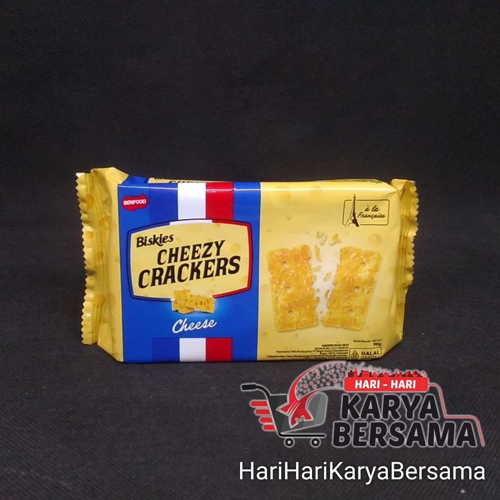 

MAKANAN RINGAN BISKUIT BISKIES CHEEZY CRACKERS CHEESE 96GR