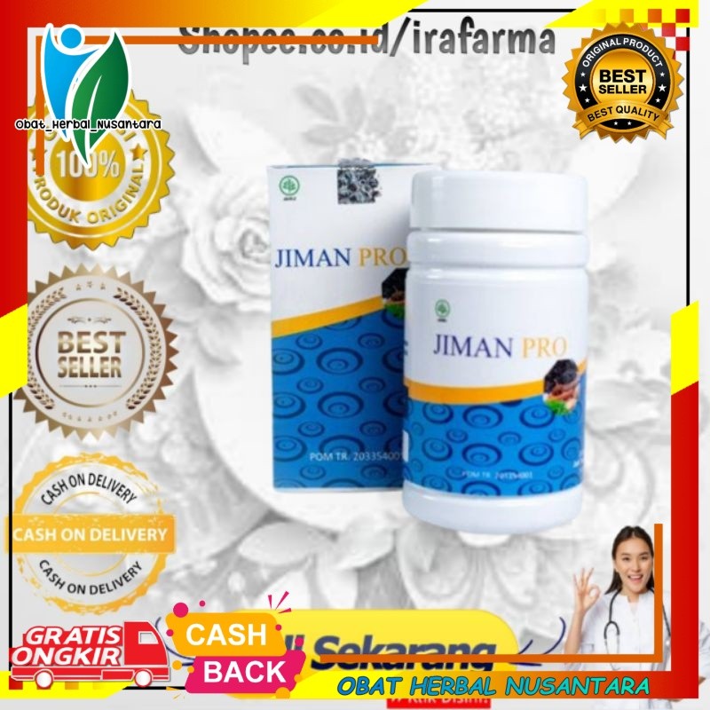 Jiman Pro Kapsul Asli Original  Obat Diabetes, Hipertensi, Stroke, Reumatik JIMAN PRO obat herbal te