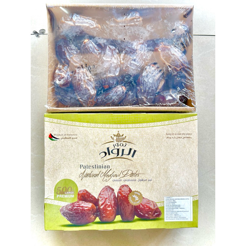

Kurma Jumbo Khas Palestina Al Rwad Kurma Medjoul Mejool Date Palestine ElRowad 250gram