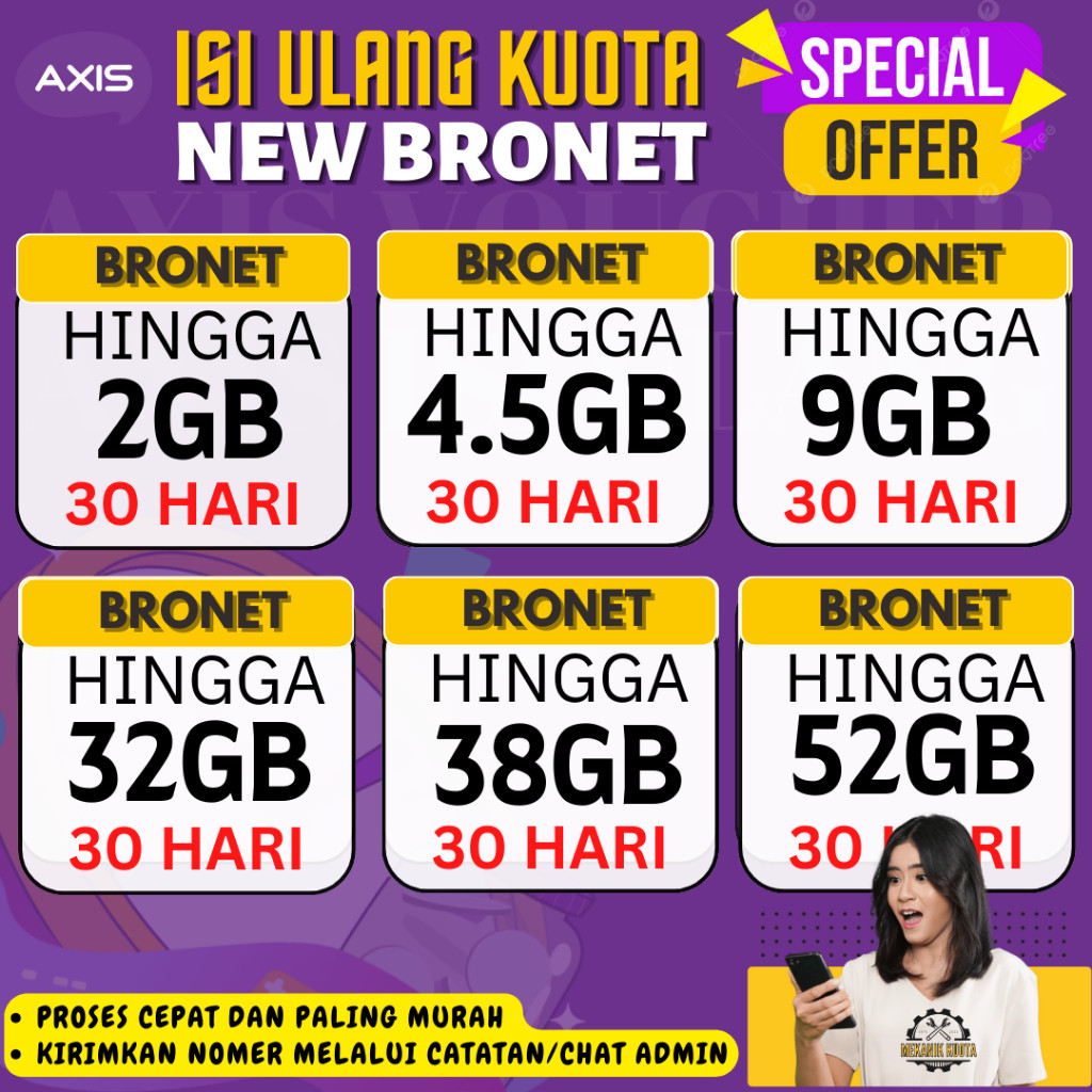 TERMURAH KUOTA AXIS BULANAN 1GB,2GB,3GB 3D, 2.5GB,3GB,4.5GB,15GB 7D, 0.5GB,1GB,1.5GB,2GB,3GB,5GB,8GB