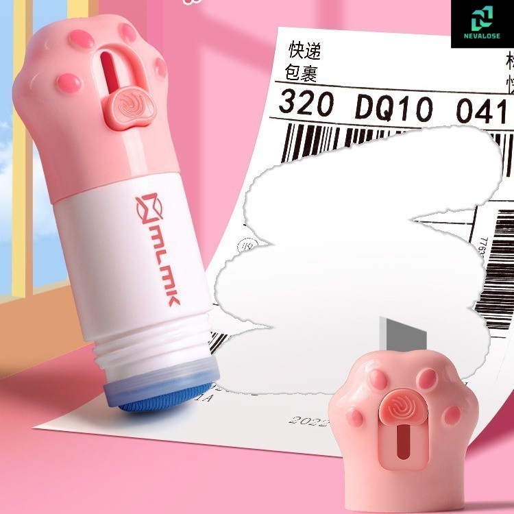 

K4232 INFORMATION REMOVER Pemotong tanda terima penghapus informasi Pembuka Paket Mini 2 in 1 cutter paw cairan penghapus kertas thermal OISHIISHOP