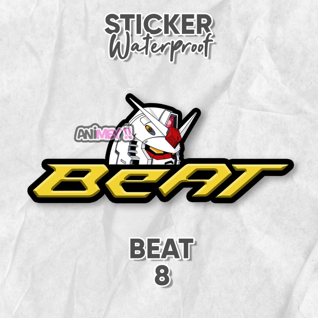 Stiker Anime Logo Beat / Stiker Anime Waterproof