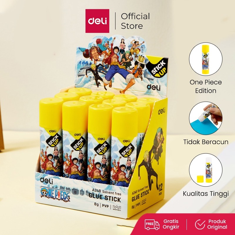 

Deli One Piece Glue Stick / Lem Stik Kertas One Piece Tidak Beracun Mudah Dicuci EA248