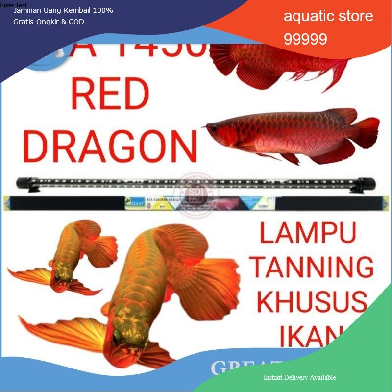 lampu tanning aquarium khusus ikan arwana RECENT rca 1450 red dragon RCA