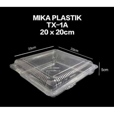 Mika TX-1A Gajah(50pcs) - Mika Box TX 1A  - Mika Bolu - Mika Kue