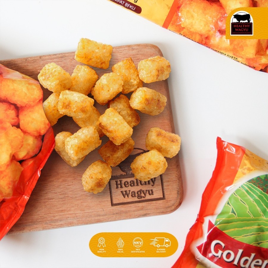 

Classica2106 Potato Nuggets Golden Farm Kentang Pom Pom 750Gr Healthy Wagyu