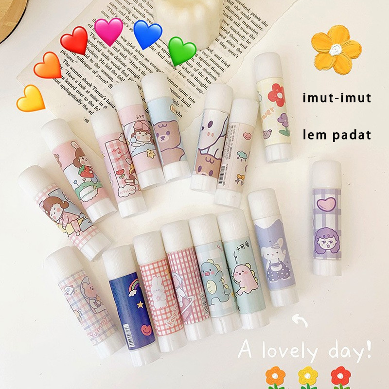 

PVA curah lem padat padat perlengkapan kantor kecil 9g lem padat lem alat tulis siswa lem tongkat lengket bagus— Hibio Present