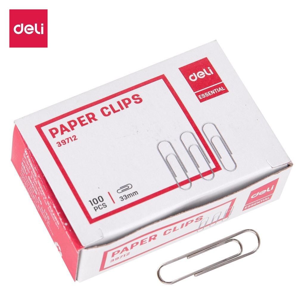 

paper Clip / klip kertas file DELI E39712 No. 5 Silver Polos