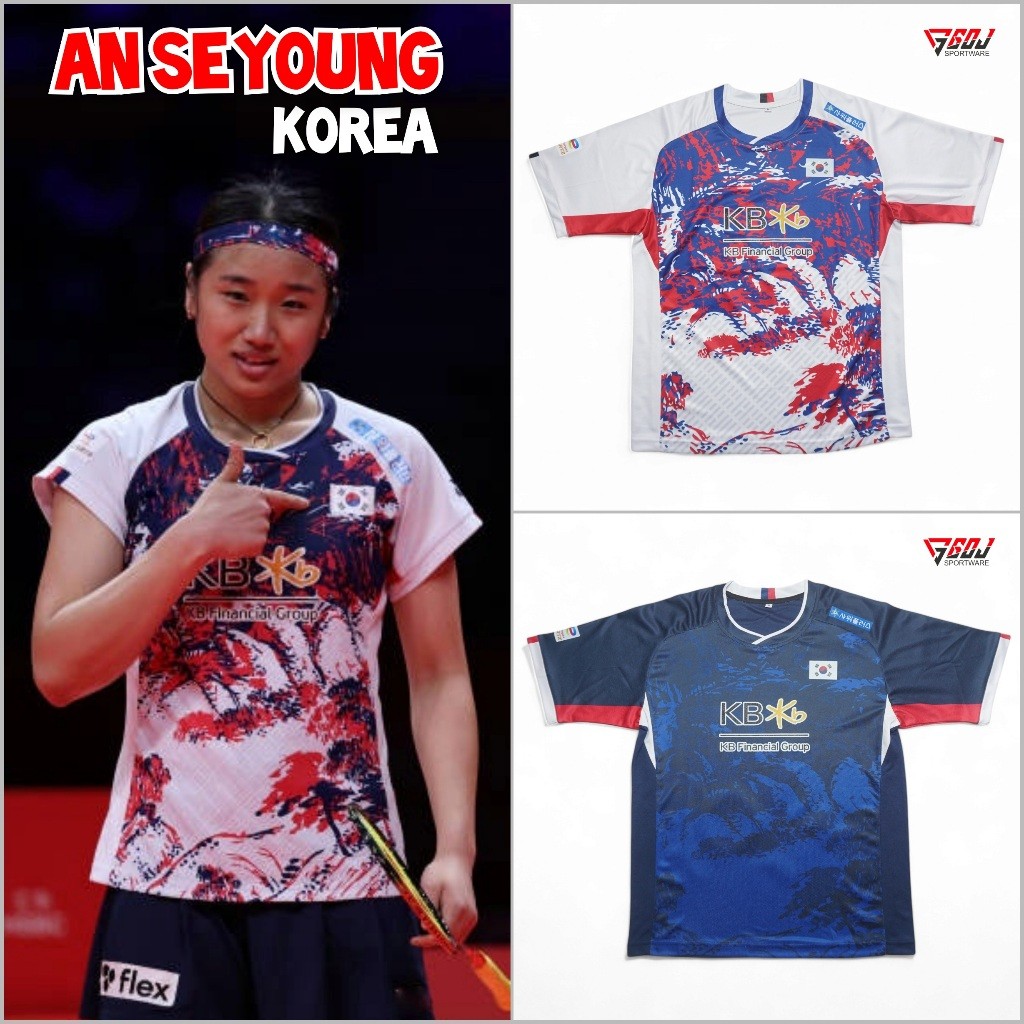 Jersey badminton Korea olimpiade 2024