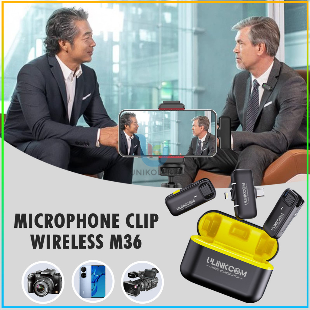 NEW Mic Clip Wireless Mic Microphone Mikrofon Clip On System USB Type C Dan Lightning  2 Microphone 