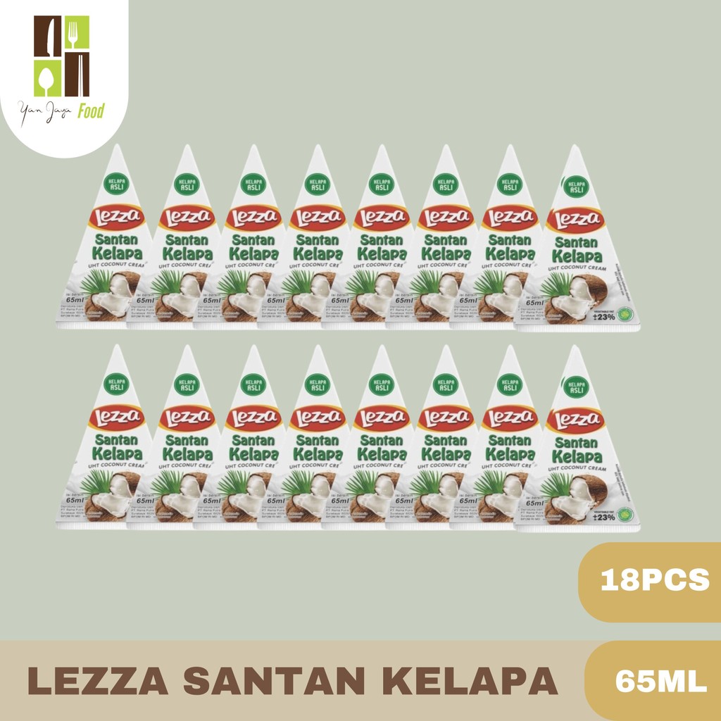 

Lezza Santan liquid / Santan Kelapa Cair / Siap Saji / Siap Pakai 65ml 18 Pcs