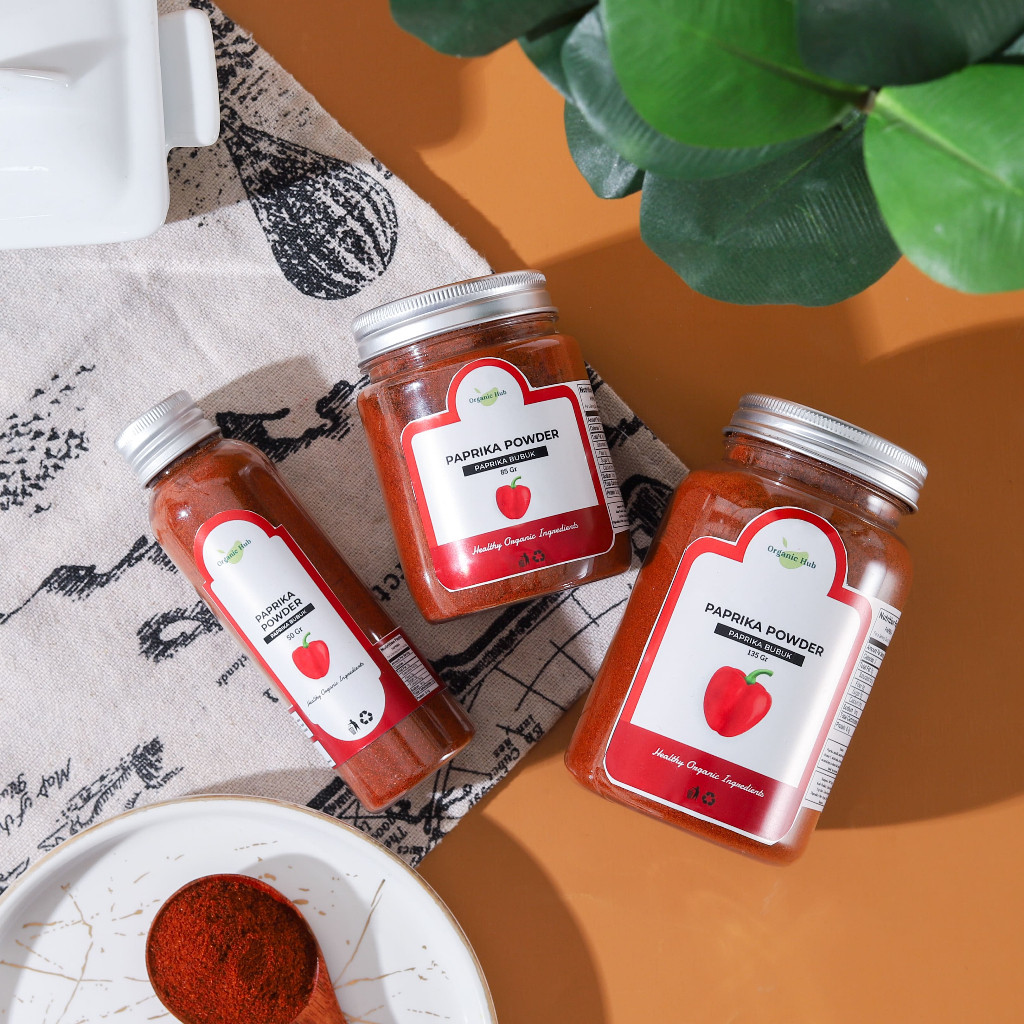

Organic Hub Papprika Powder 100% Asli Khas Rempah Nusantara Bumbu Masak Dapur Premium 50 gr