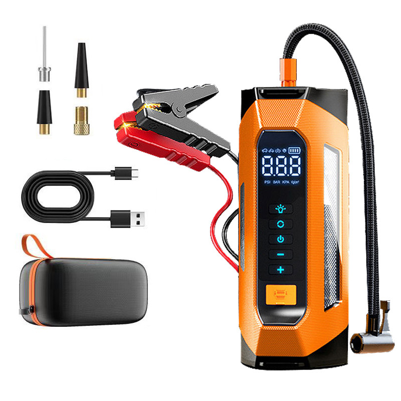 Car Emergency Starter Power Carry Inflatable Pump All-in-one machine Lighter Magic Weapon High Capac