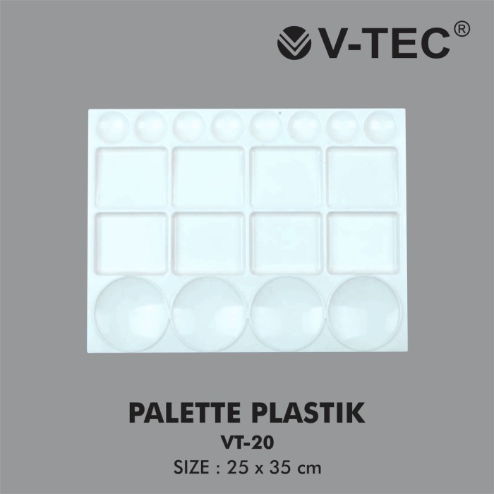 

Palet Lukis Plastik V-Tec LR005 VT – 20 Besar