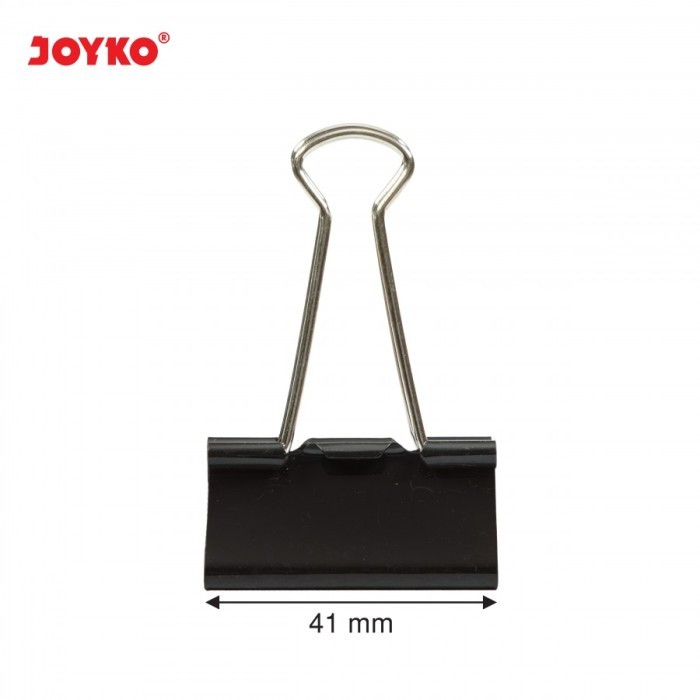 

Binder Clip klip kertas Joyko no 200 ukuran 41 mm Satu Box 12 Pcs