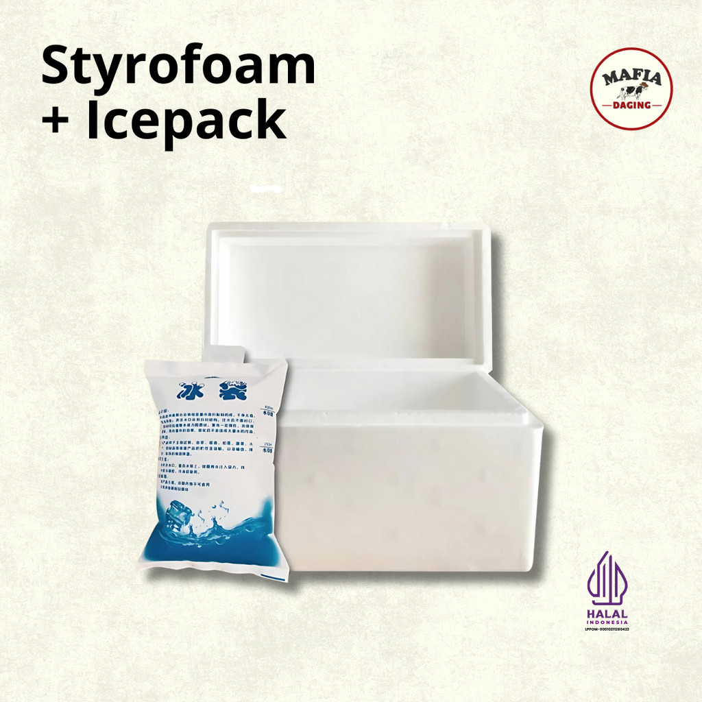 

[Mafia Daging] Styrofoam 1kg & Ice Pack Gel 200ml
