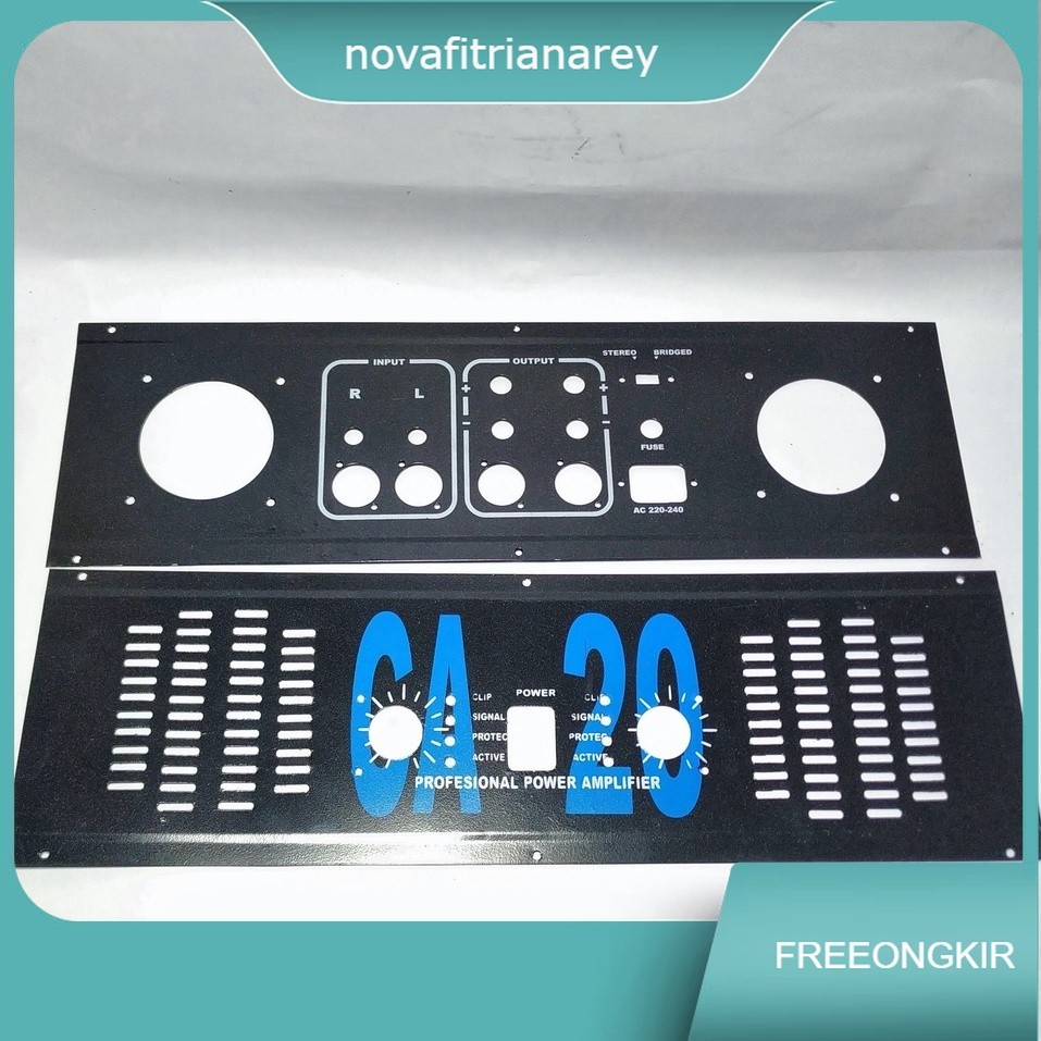 PANEL BOK POWER CA 20 Plat Depan Belakang Ca