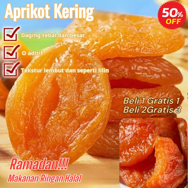 

️COD+Pengiriman Cepat️[/Organik] 250g/500g Halal Dried Apricot Merah Kering/Premium Dried Fruits/Cemilan Sehat/Aprikot Merah Kering Dan Buah-Buahan Kering/Buah Kering Halal/Jajan Lebaran/0 Aditif Seedless Dried Apricots