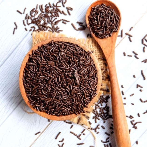 

Mesis Coklat Kiloan, Meses Coklat Kiloan, Mesis Murah, Mesis Coklat Compund Butir Berat 250 gr Premium