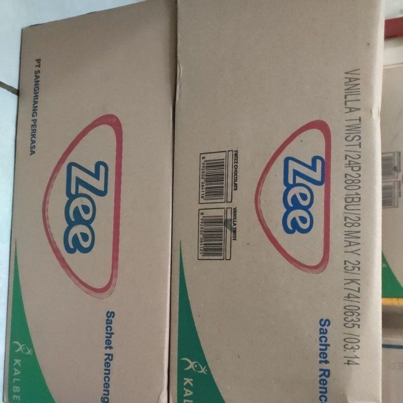 

susu zee renceng vanila/coklat twist 1 karton (isi 12 renceng)