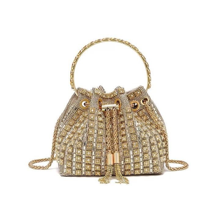 Tas Pesta Serut Premium diamond Tas Kondangan Seserahan 701 - GOLD