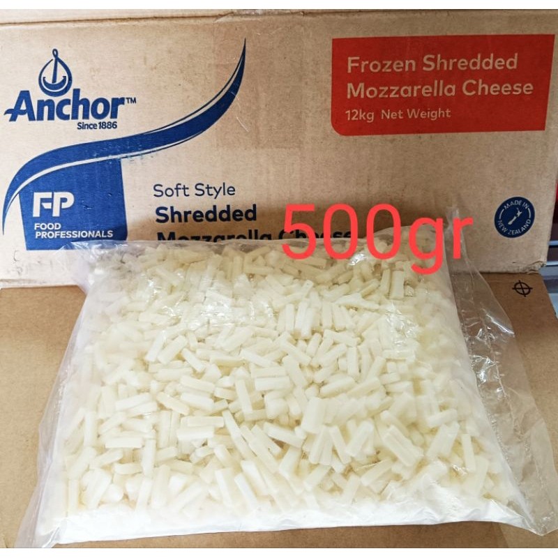 

NEW KEJU MOZZARELLA PARUT 500GR ANCHOR REPECKING/ MOZZARELLA ANCHOR PREMIUM