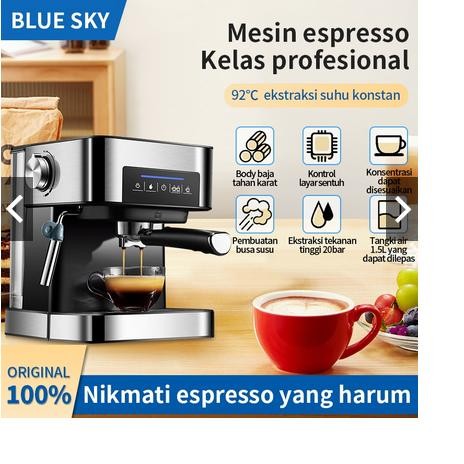 BARU BLUE SKY Mesin Kopi Espresso /Espresso Machine / Coffe Machine - Prfesional 1.5L