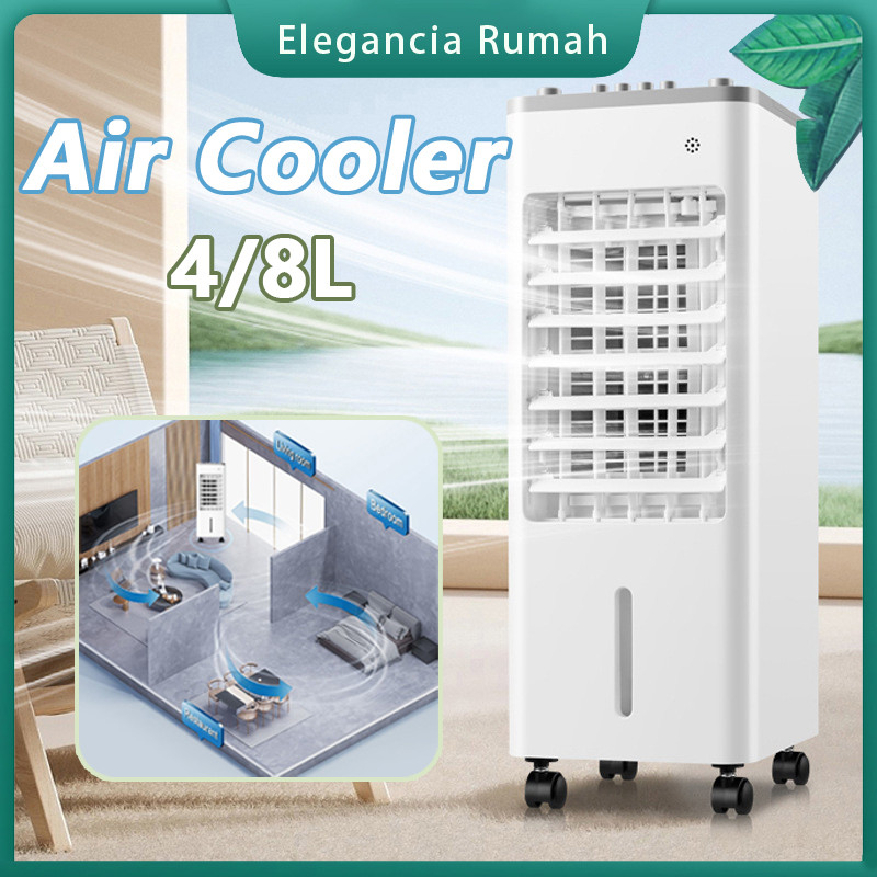 Air Cooler 4/8L/Air Cooler Pendingin Udara/Ruangan Kipas Portable/Kecepatan Tiga Kecepatan Dan Remot