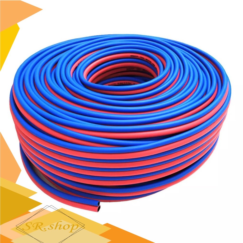 Selang Las 2 lubang Double Pajang 100 Meter Untuk Blender Las Setang Las Potong LPG, actyline, argon