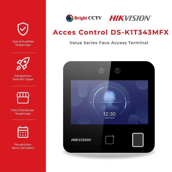 

Hikvision Access Control DS-K1T343MFX Face Recognition