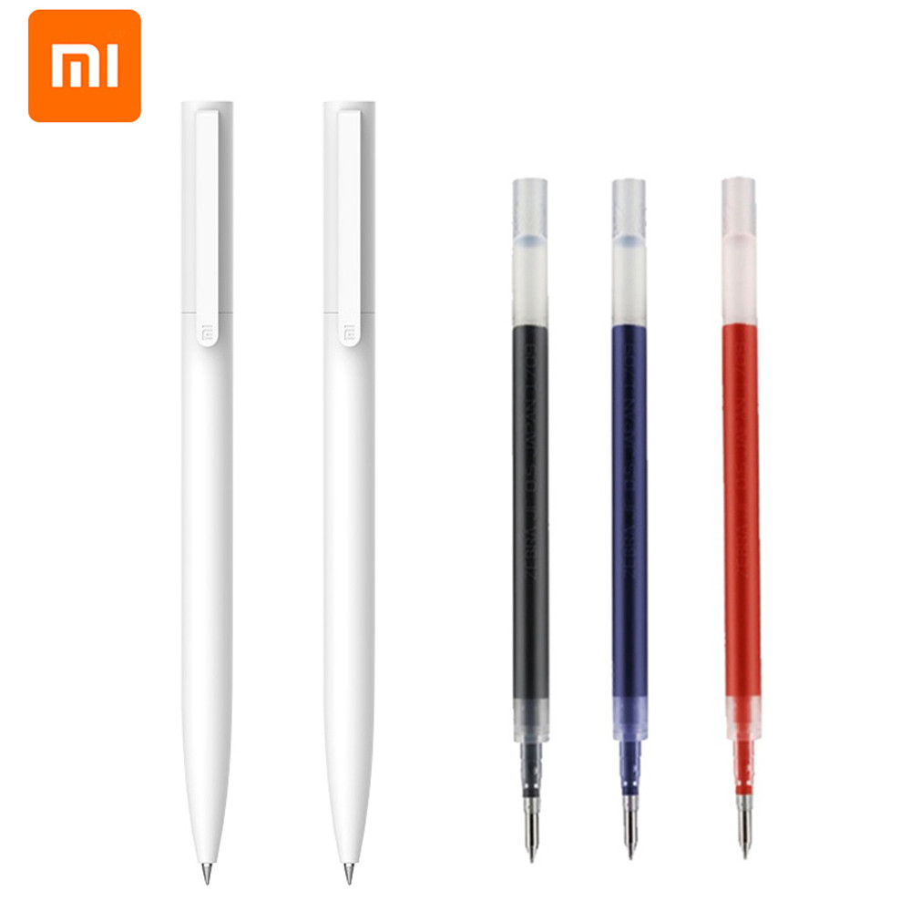 

Original Xiaomi Mijia Gel Pen MI Pen 9.5mm Signing Pen PREMEC Smooth Switzerland Refill MiKuni Japan Ink (Black/Blue) Writing